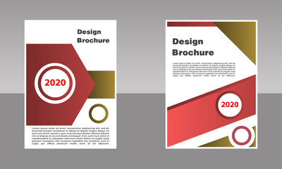 Brochure template, Flyer Design or Depliant Cover for business presentation and magazine covers.