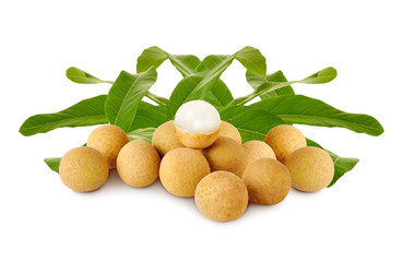 longan on white background