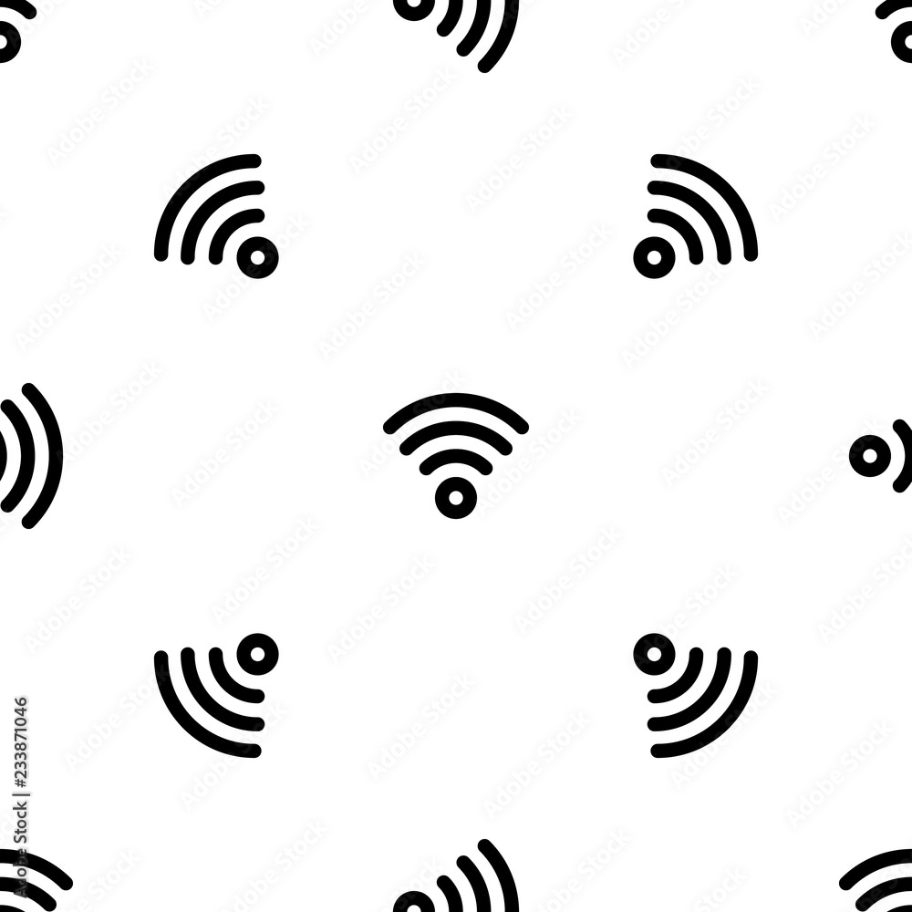 Poster wireless pattern seamless vector repeat for any web design