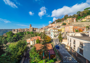 Nemi (Italy) - A nice little town in the metropolitan city of Rome, on the hill overlooking the...