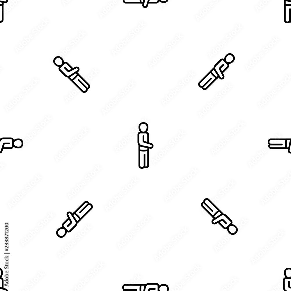 Poster man pattern seamless vector repeat for any web design