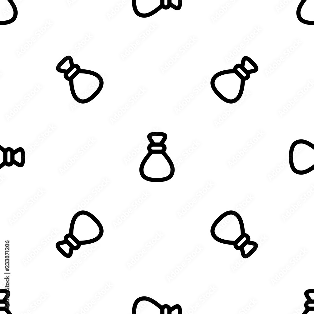 Poster money bag pattern seamless vector repeat for any web design