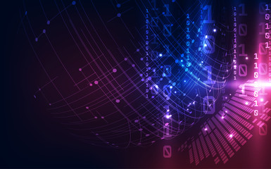 vector digital global technology concept, abstract background illustration