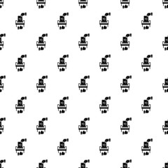 Wifi pattern seamless vector repeat for any web design
