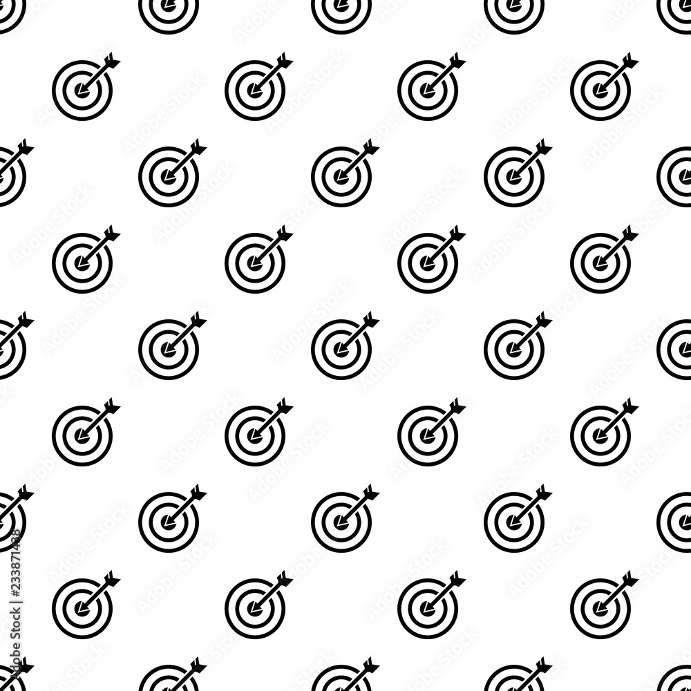 Poster arrow in target pattern seamless vector repeat for any web design