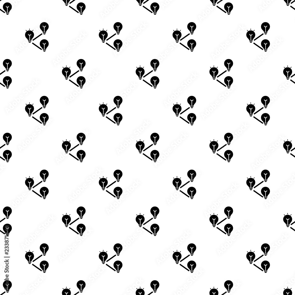 Poster idea bulb interaction pattern seamless vector repeat for any web design