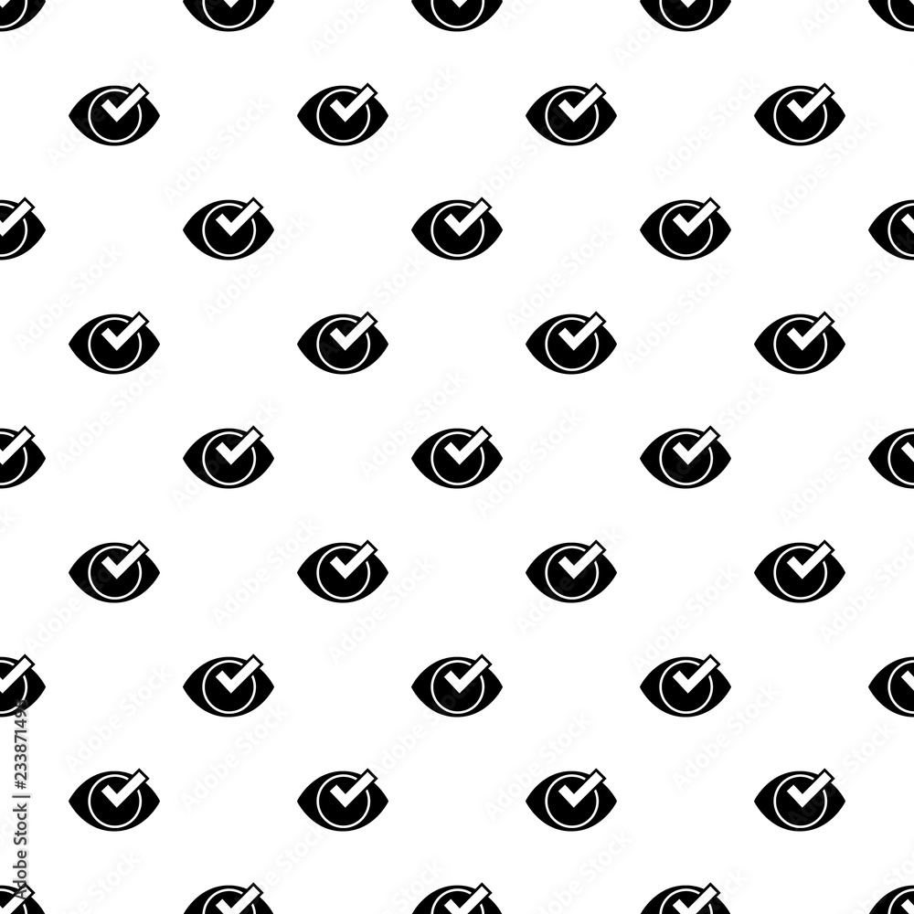 Poster check eye list pattern seamless vector repeat for any web design