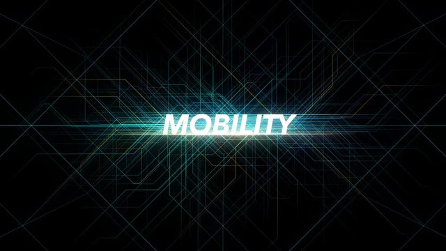 Digital Lines Tech Word - MOBILITY