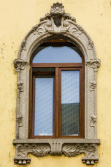 Window of old building, Lombardy, Italy, Malcesine