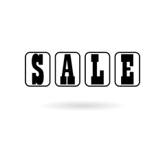 Black Sale sign icon or logo