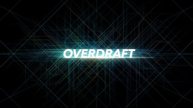 Digital Lines Tech Word - OVERDRAFT