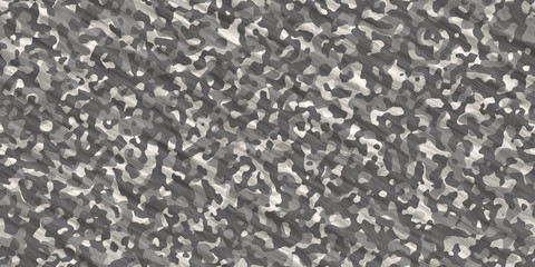 Gray Army Camouflage Background. Military Uniform Clothing Texture. Seamless Combat Uniform.