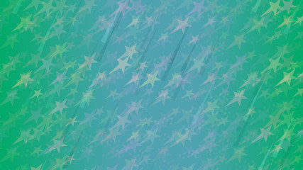 An abstract pattern of flying stars, triangular elements and circles. A bright element of the design of wallpaper, tiles, packaging, textiles, covers.