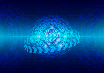 Hi-tech technology concept, abstract background.