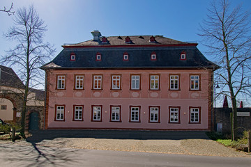 Rotes Haus, Burg Rockenberg, Rockenberg, Wetterau, Hessen, Deutschland 