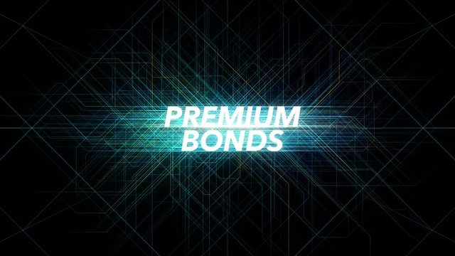 Digital Lines Tech Word - PREMIUM BONDS