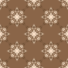 Retro seamless pattern illustration