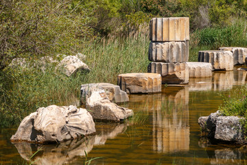 Ruins of the ancient Claros sanctuary, Turkey