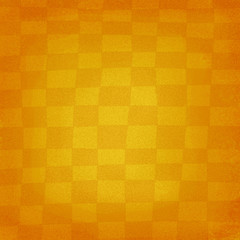 Checkboard texture background in warm orange color