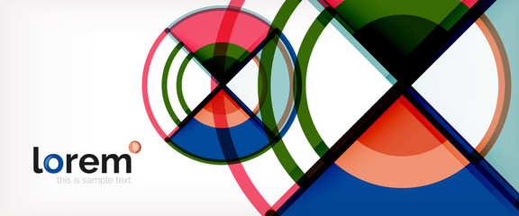 Vector abstract colorful circles background