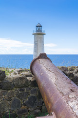 Lighthouse at Vieux-Fort, southernmost point of Guadeloupe