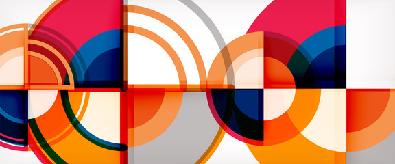 Vector abstract colorful circles background