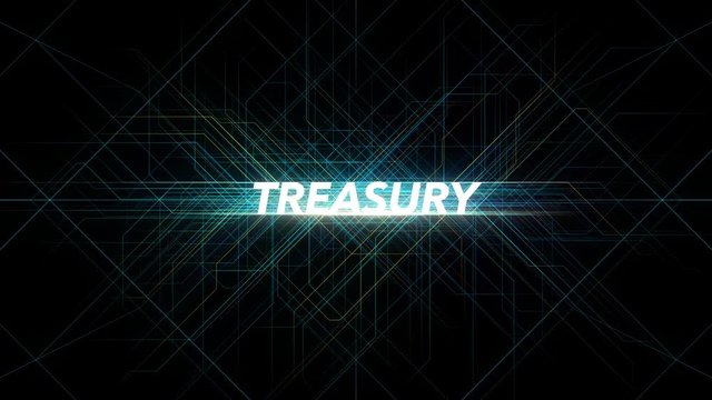 Digital Lines Tech Word - TREASURY