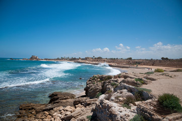 Fototapeta na wymiar Caesarea national park, Israel