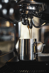 espresso making process