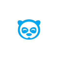 Panda head vector logo