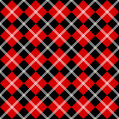 Tartan, plaid seamless pattern, diagonal background. Wallpaper, wrapping paper, textile.Retro style.Fashion illustration,vector.Christmas,new year decor.