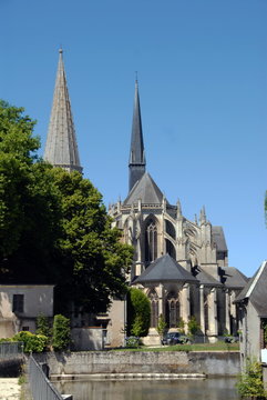 Ville de Vendôme, abbatiale de la Trinité, département du Loir-et-Cher, Franc