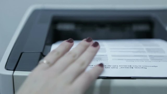 Printing a document on the printer