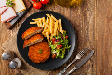 Cordon blue with fires.