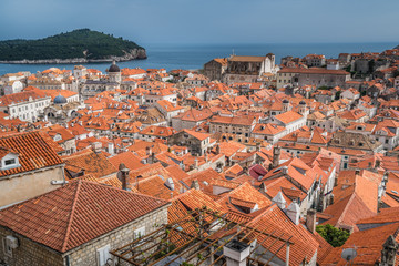 Fototapeta na wymiar Dubrovnik Old Town seen from above