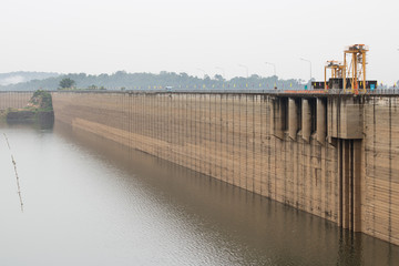 Beautiful Khun Dan Prakan Chon Dam in Thailand