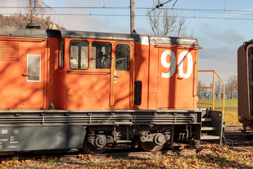 Detail von einer Lokomotive