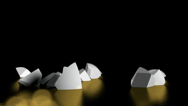 Palla di Natalle spaccata.