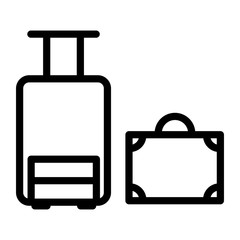 Luggage vector icon