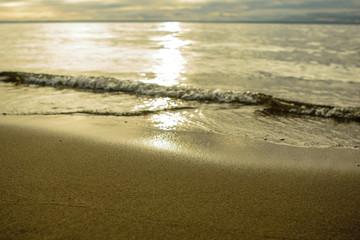 Gulf of Finland in Kronstadt, Russia