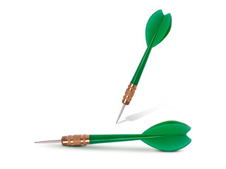 Dart isolated on white background