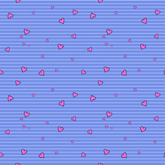 seamless pattern with hearts