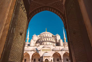 Sultan Ahmed mosque in istanbul, Turkey.