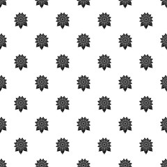 Natural sunflower pattern seamless vector repeat geometric for any web design