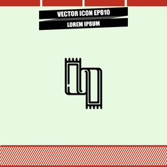 muffler icon vector