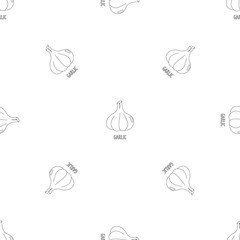 Garlic pattern seamless vector repeat geometric for any web design