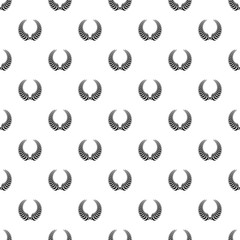 Branch wreath pattern seamless vector repeat geometric for any web design