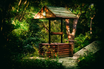 Fairy well in the village. Source of holy water