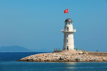 Fototapeta na wymiar Lighthouse in Alanya, Turkey
