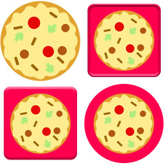 pizza seamless background